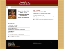 Tablet Screenshot of cdendylaw.com